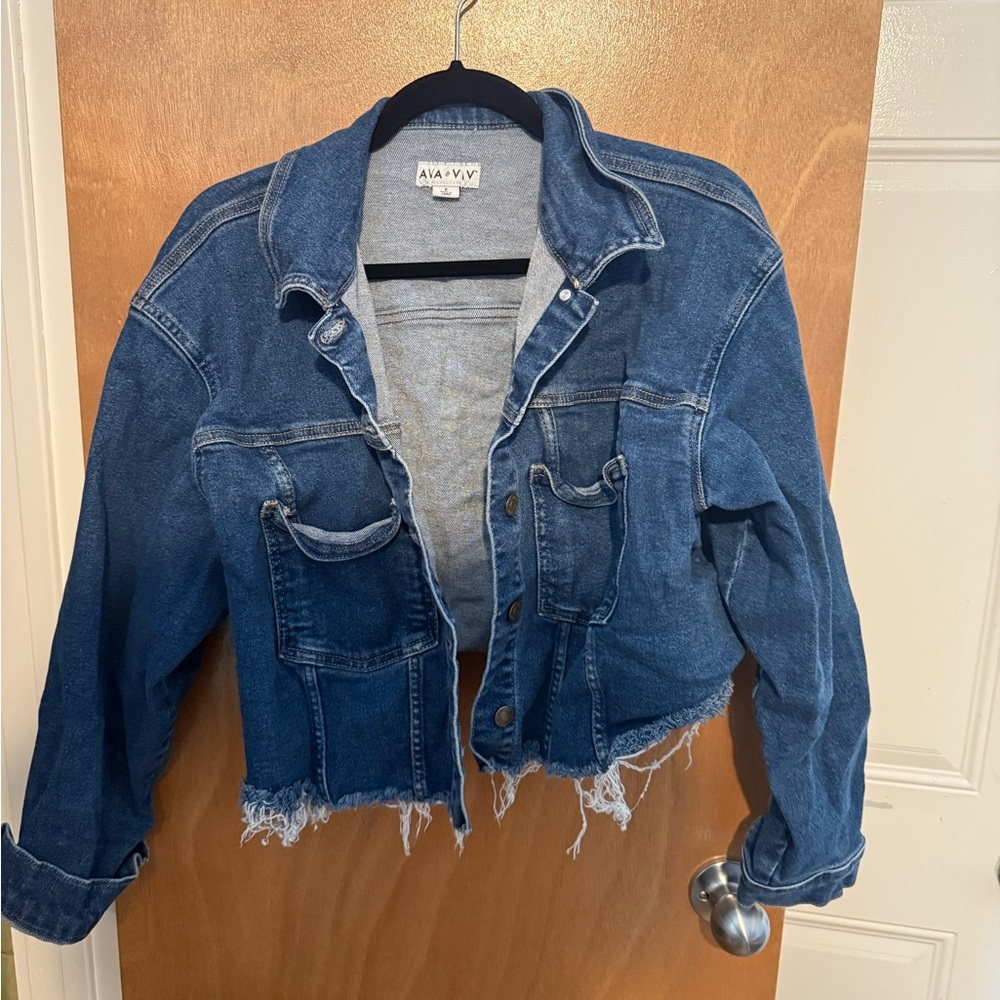 Ava & Viv Classic Blue Denim Jacket